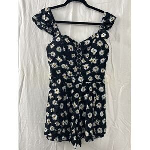 American Rag Floral‎ Printed Bustier Romper Junior Size Small Summer Flirty Boho